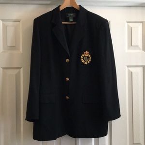 Ralph Lauren Black Blazer Beautiful Pocket Design